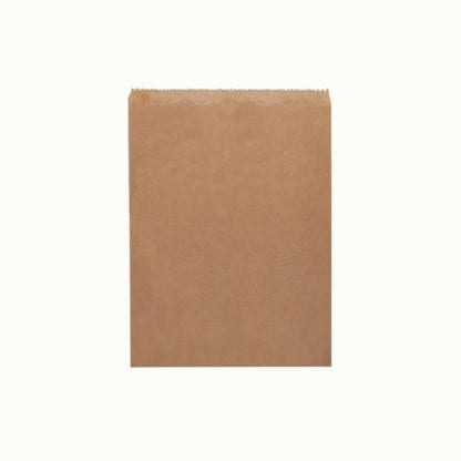 brown flat paper bag